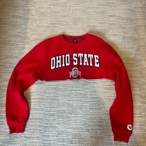 Ohio State Cropped Sweater